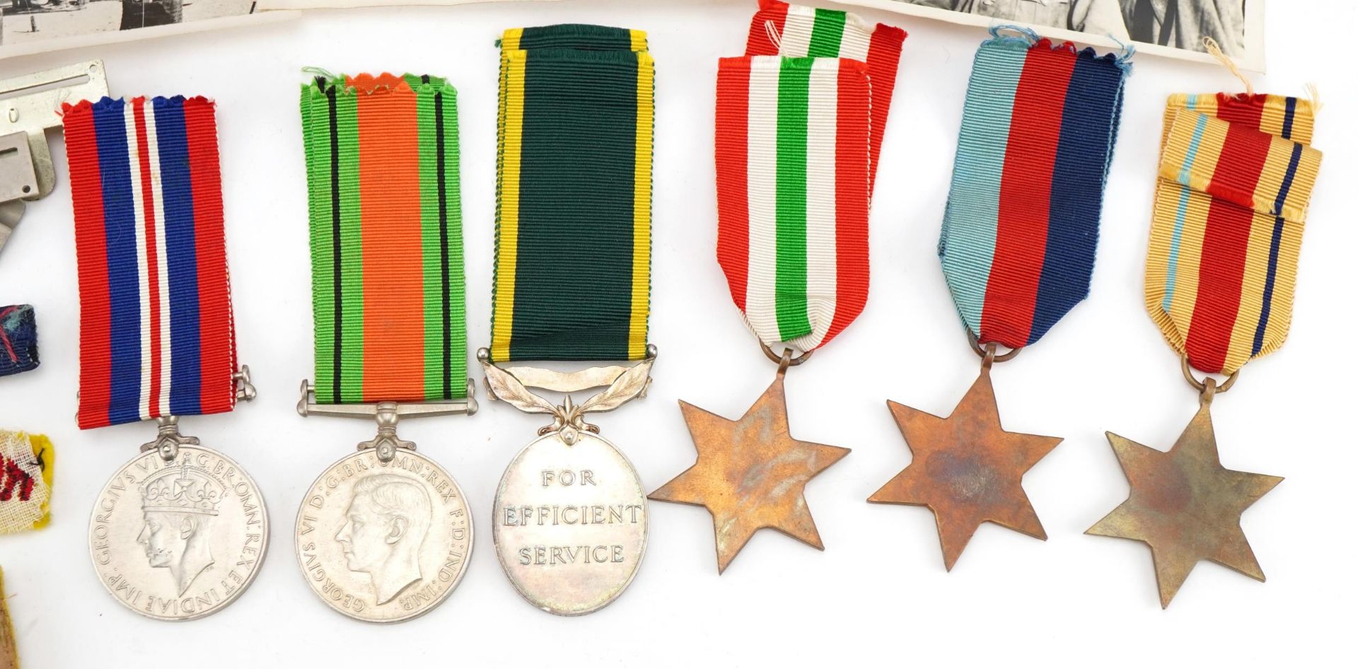 British military World War II medal group relating to Second Lieutenant W B Waters including black - Image 8 of 8