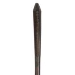 Tribal interest hardwood club, possibly Tongan, 137.5cm in length