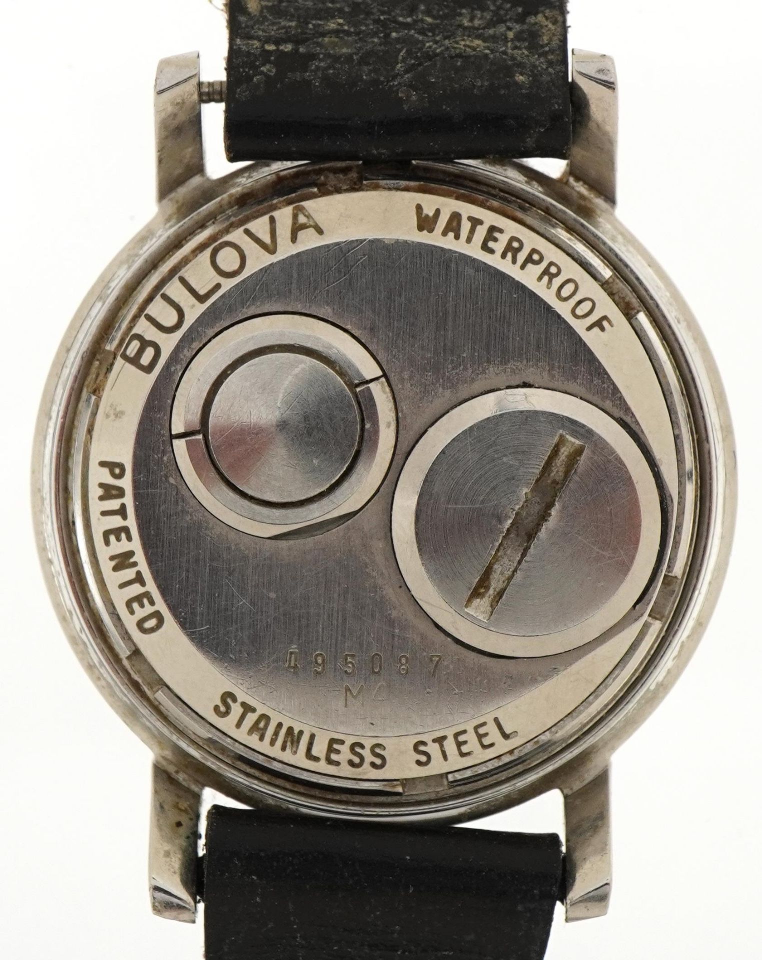 Bulova, gentlemen's Bulova Accutron stainless steel wristwatch, the case numbered 495087, the case - Image 3 of 4