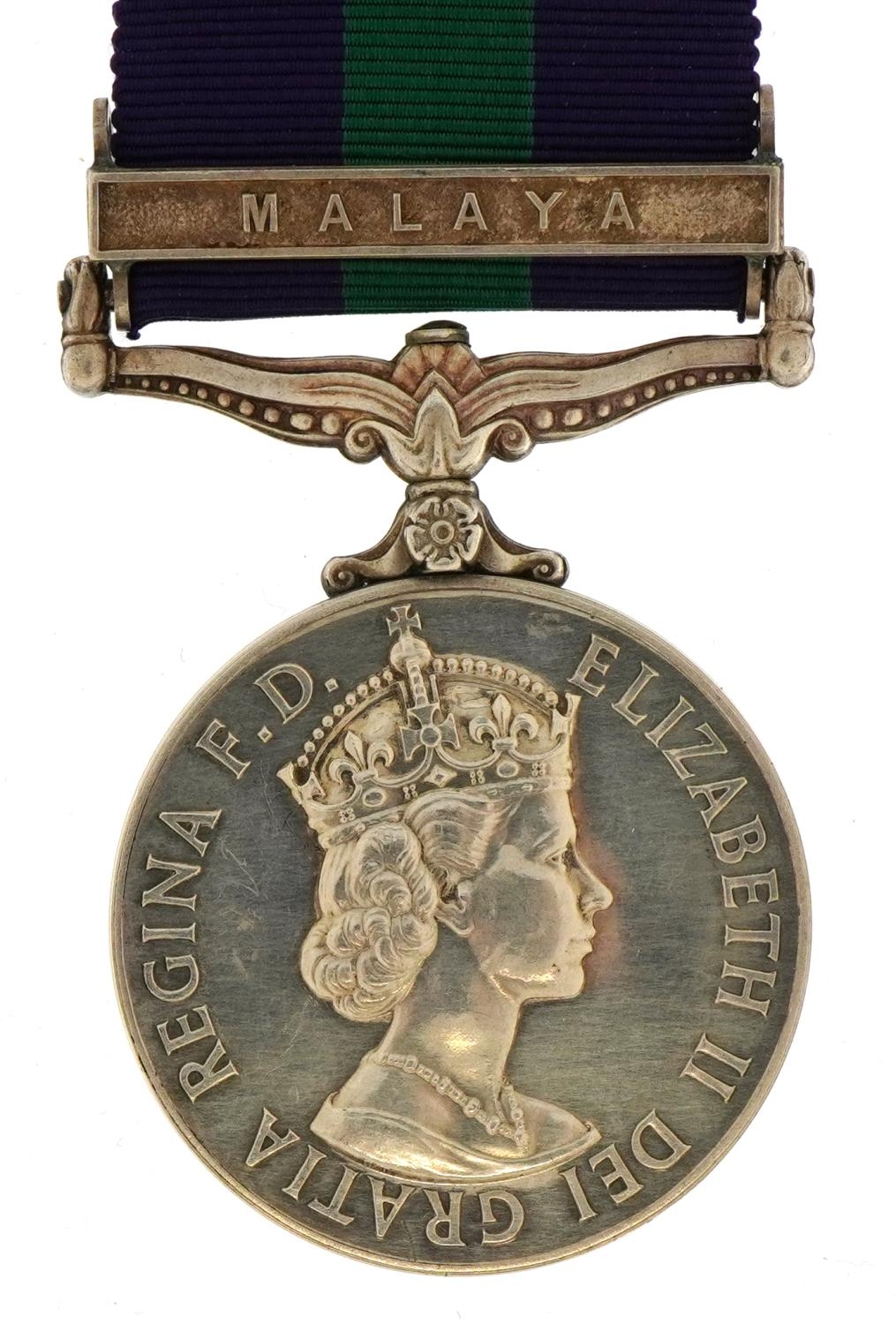 British military Elizabeth II General Service medal with Malaya bar awarded to 22007469SIG.J.