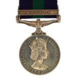 British military Elizabeth II General Service medal with Malaya bar awarded to 22007469SIG.J.