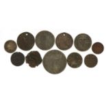 18th century and later German coinage including 1771 three thaler and 1756 quarter stuber