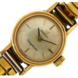 Omega, ladies Ladymatic 9ct gold wristwatch, the case numbered 5515006, the case 80mm in diameter,