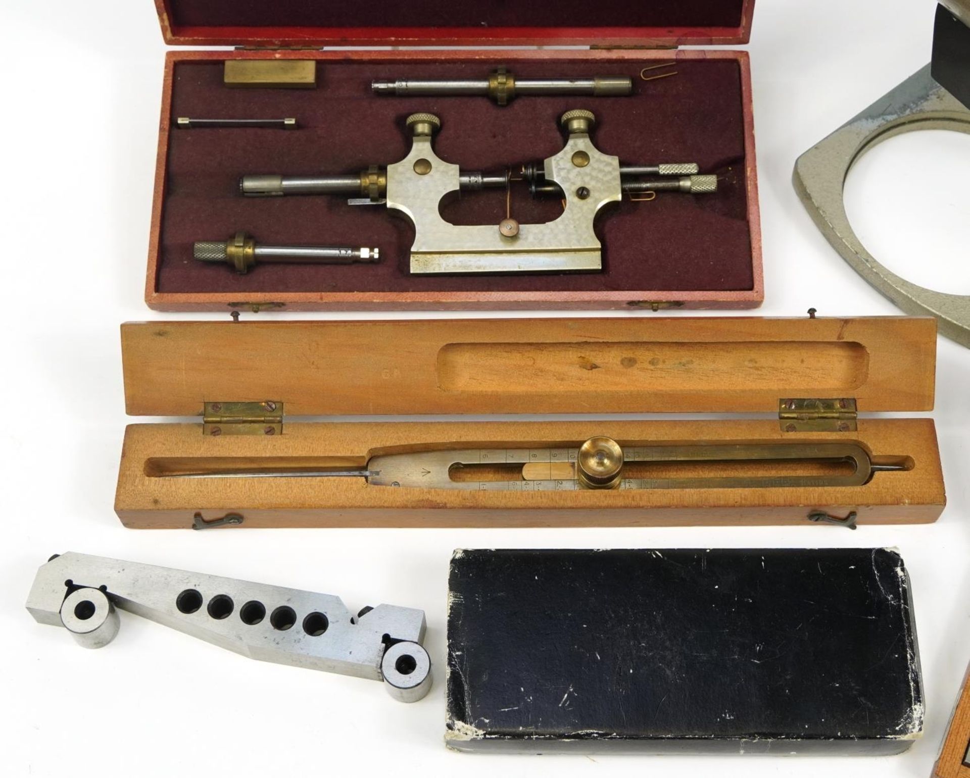 Vintage optical and precision instruments including a Tour a Pivoter watchmaker's lathe with case, - Image 2 of 4