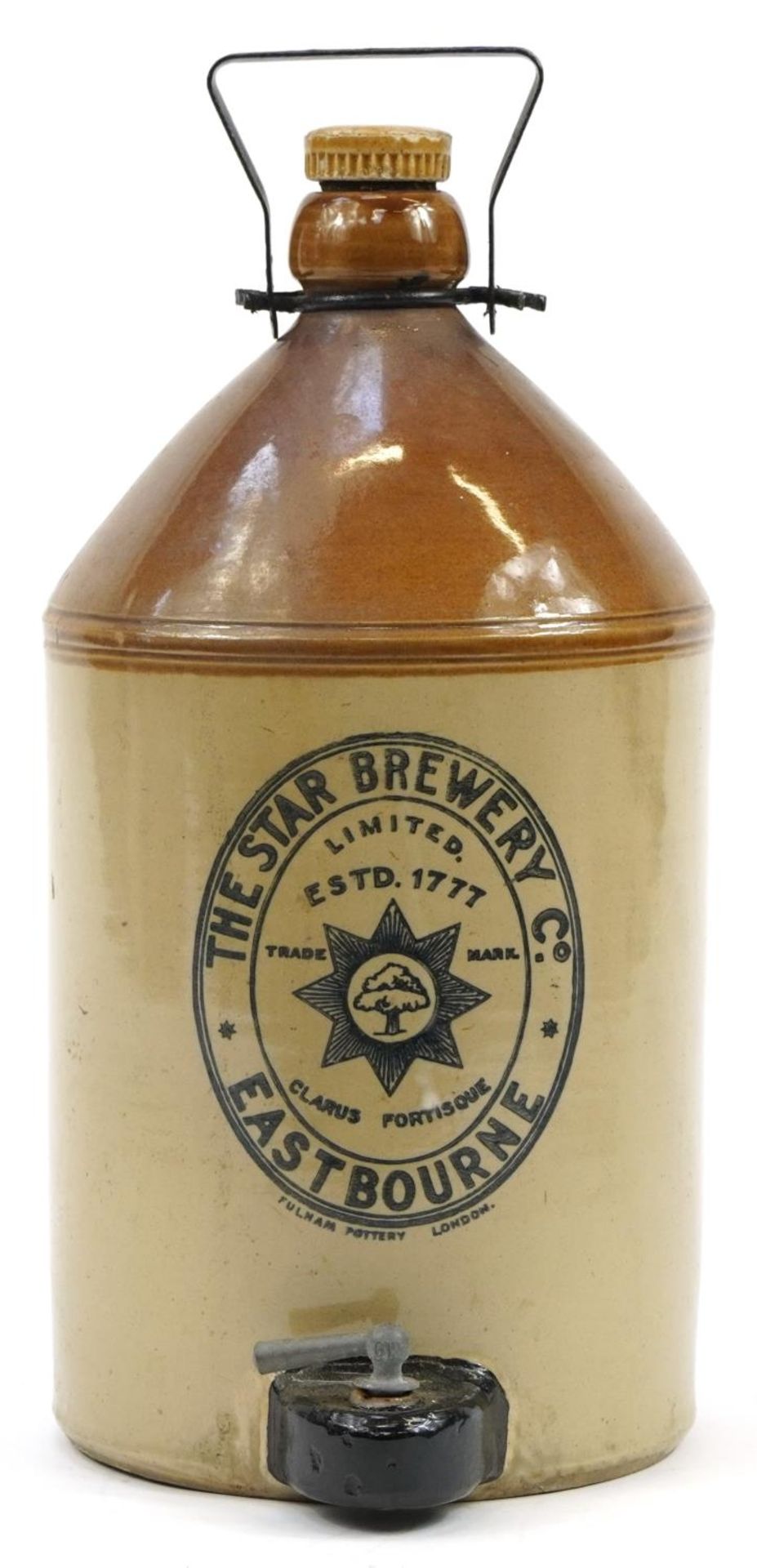 Star Brewery Co of Eastbourne stoneware advertising flagon, 44cm high