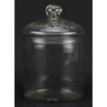 Vintage Smith's Potato Crisps glass jar and cover, 26cm high