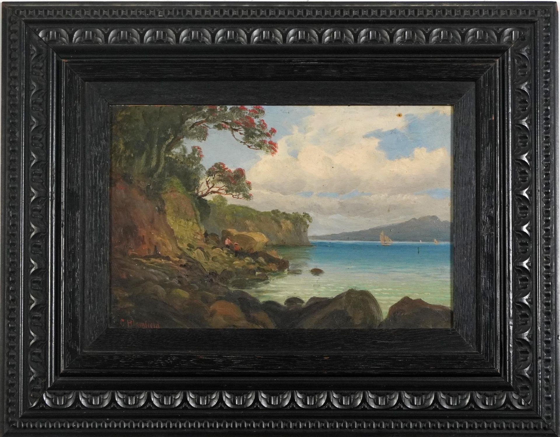 Charles Blomfield - Rangitoto Channel, Auckland, New Zealand and one other, pair of English oil on - Bild 3 aus 13