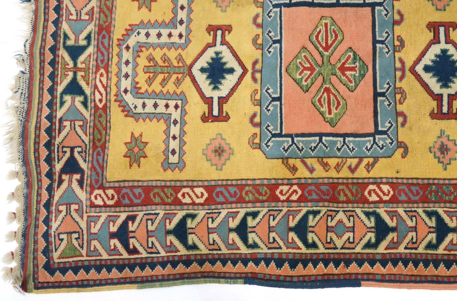 Rectangular Turkish kilim rug having and allover traditional design, 185cm x 125cm - Image 4 of 7