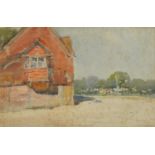 Claude Hayes - The Corner House, 19th century watercolour, inscribed From artist's family (