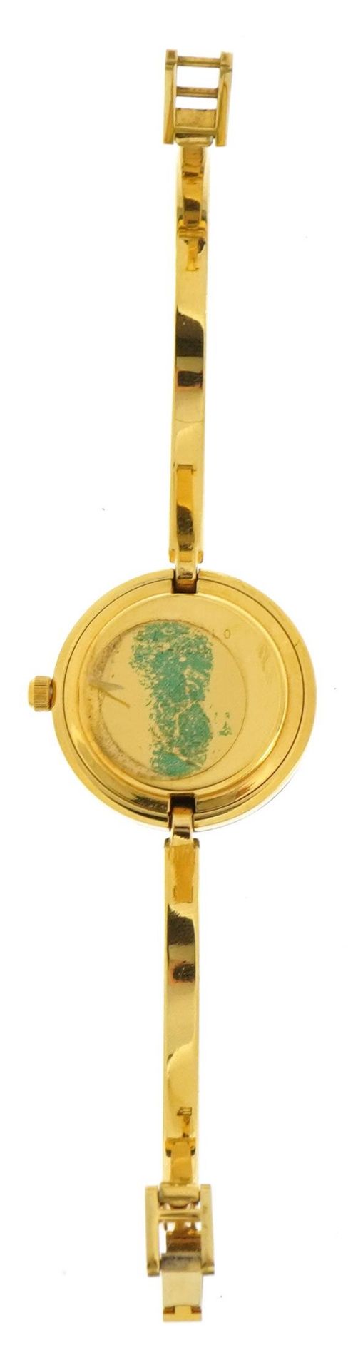 Ladies Gucci quartz wristwatch with interchangeable bezels and Gucci box, the case numbered 1100-L - Bild 5 aus 6