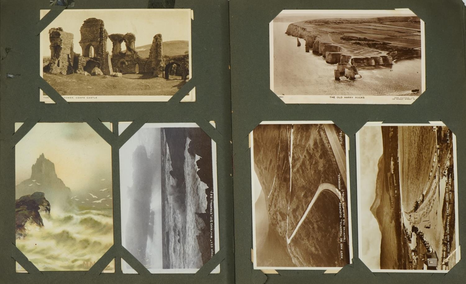 Collection of social history and topographical postcards arranged in an album - Image 4 of 6