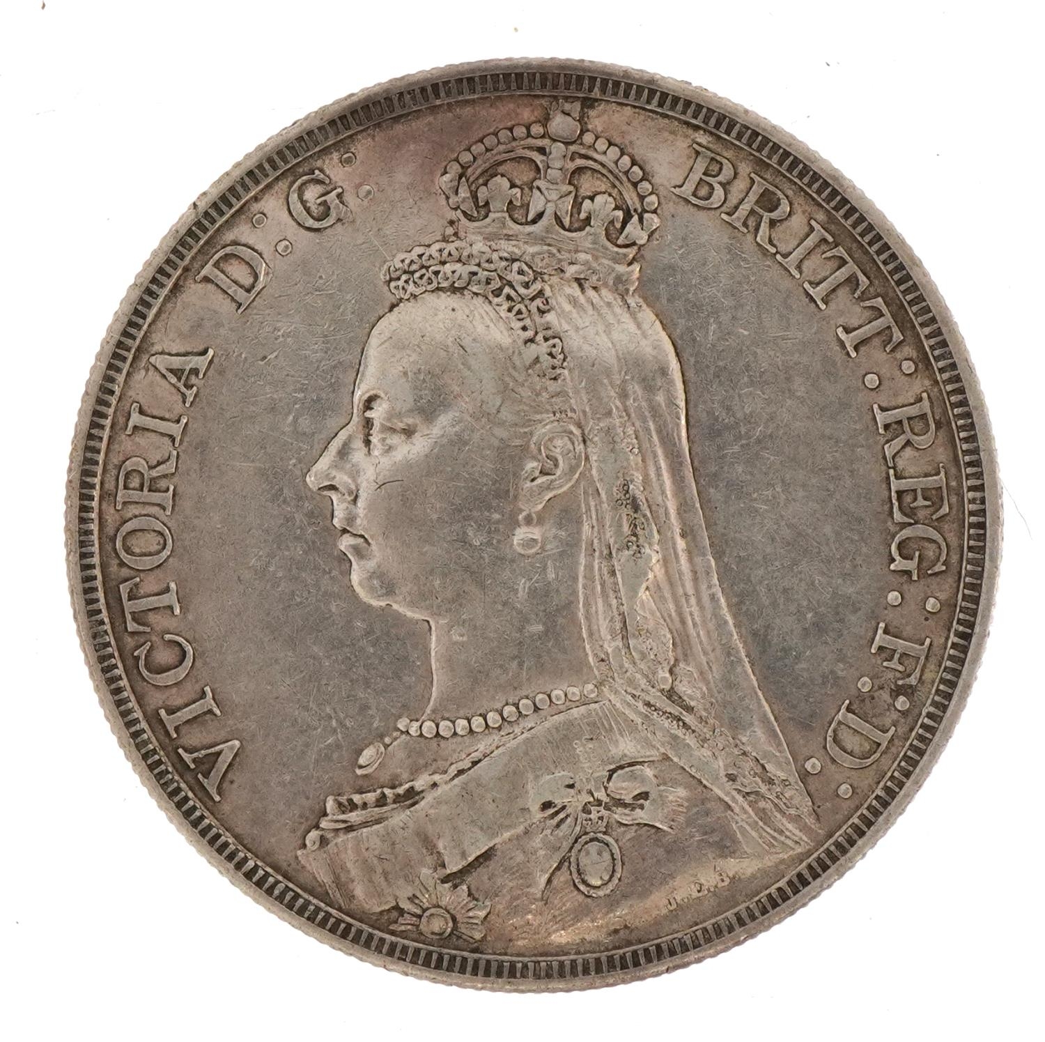 Queen Victoria 1887 crown - Image 2 of 2