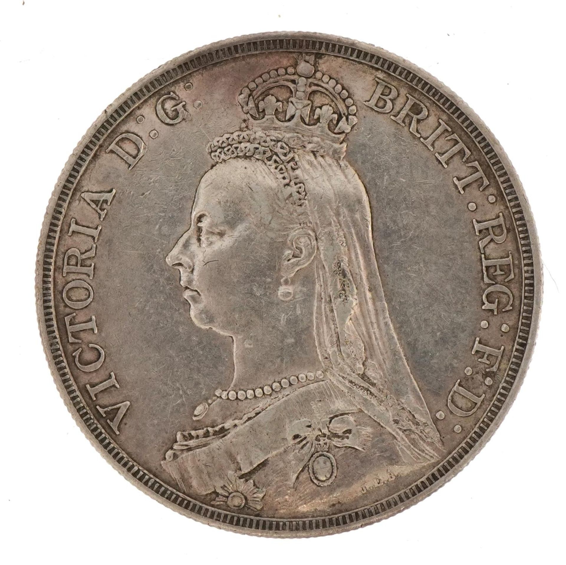 Queen Victoria 1887 crown - Image 2 of 2