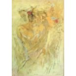 Intimacy, pencil signed artist's proof print in colour, indistinctly signed, mounted, framed and