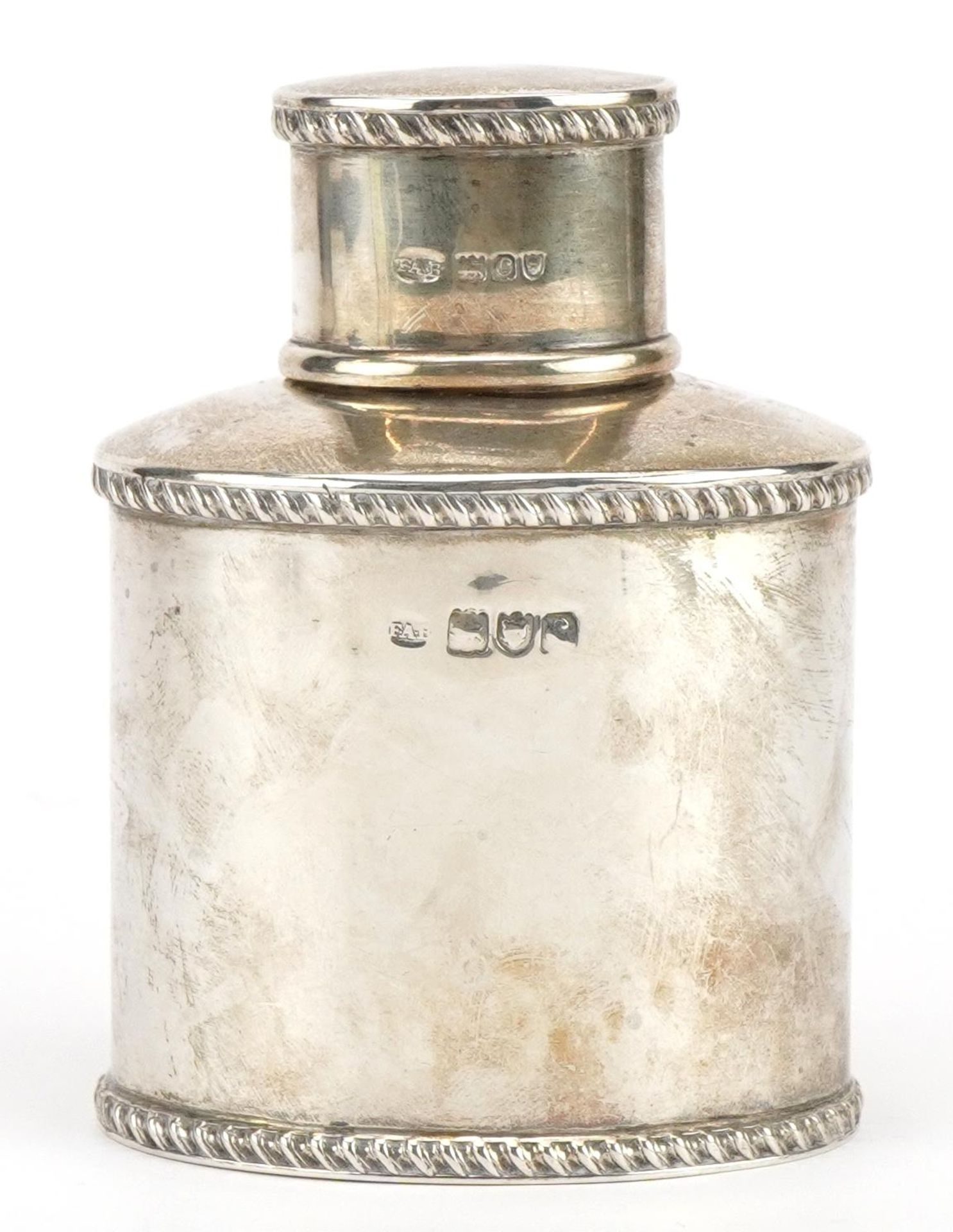 Frederick Augustus Burridge, Victorian silver tea caddy, London 1898, 10.0cm high, 135.8g - Image 2 of 4