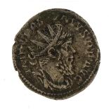 Emperor Domitianus Roman silver coin, 2cm in diameter, 3.0g