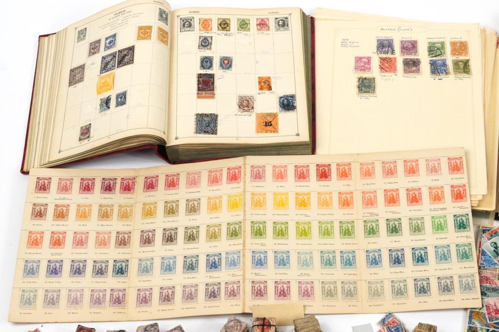 Collection of antique and later world stamps, some arranged in albums - Image 2 of 19
