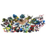 Collection of vintage Lego with instructions including Lego Technic 8222, Lego System 6907/6909,