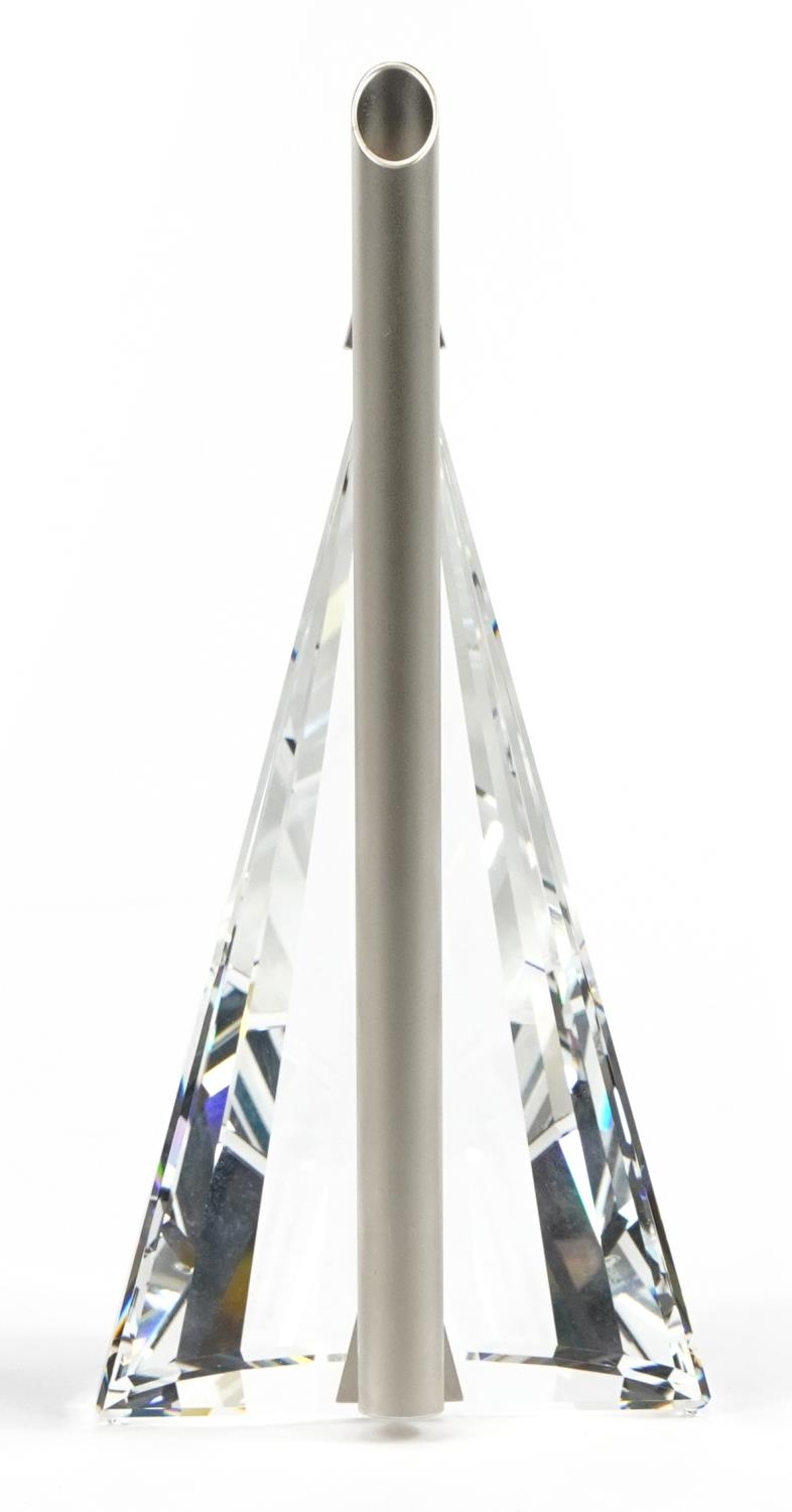 Joel Desgrippes for Swarovski Selection, Solifor Crystal vase with box, 19cm high - Image 3 of 5