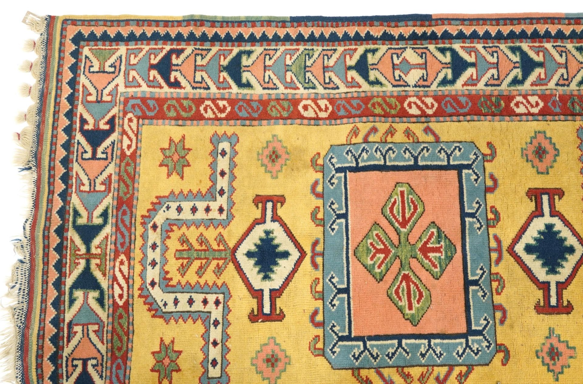 Rectangular Turkish kilim rug having and allover traditional design, 185cm x 125cm - Image 2 of 7