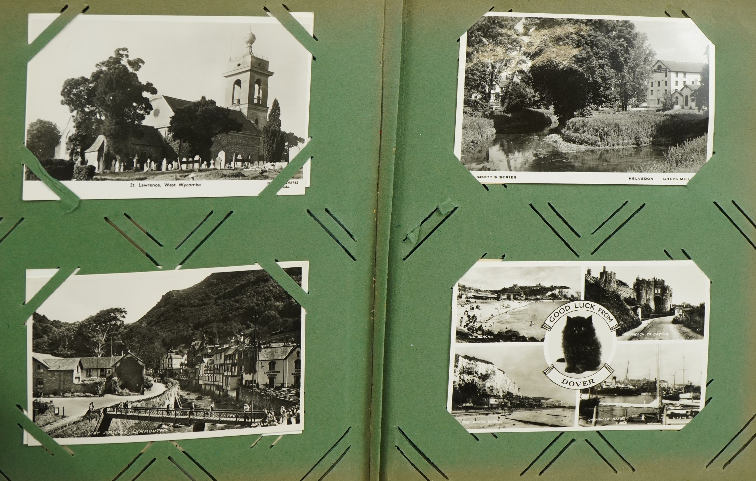 Album of over two hundred topographical postcards - Image 3 of 7