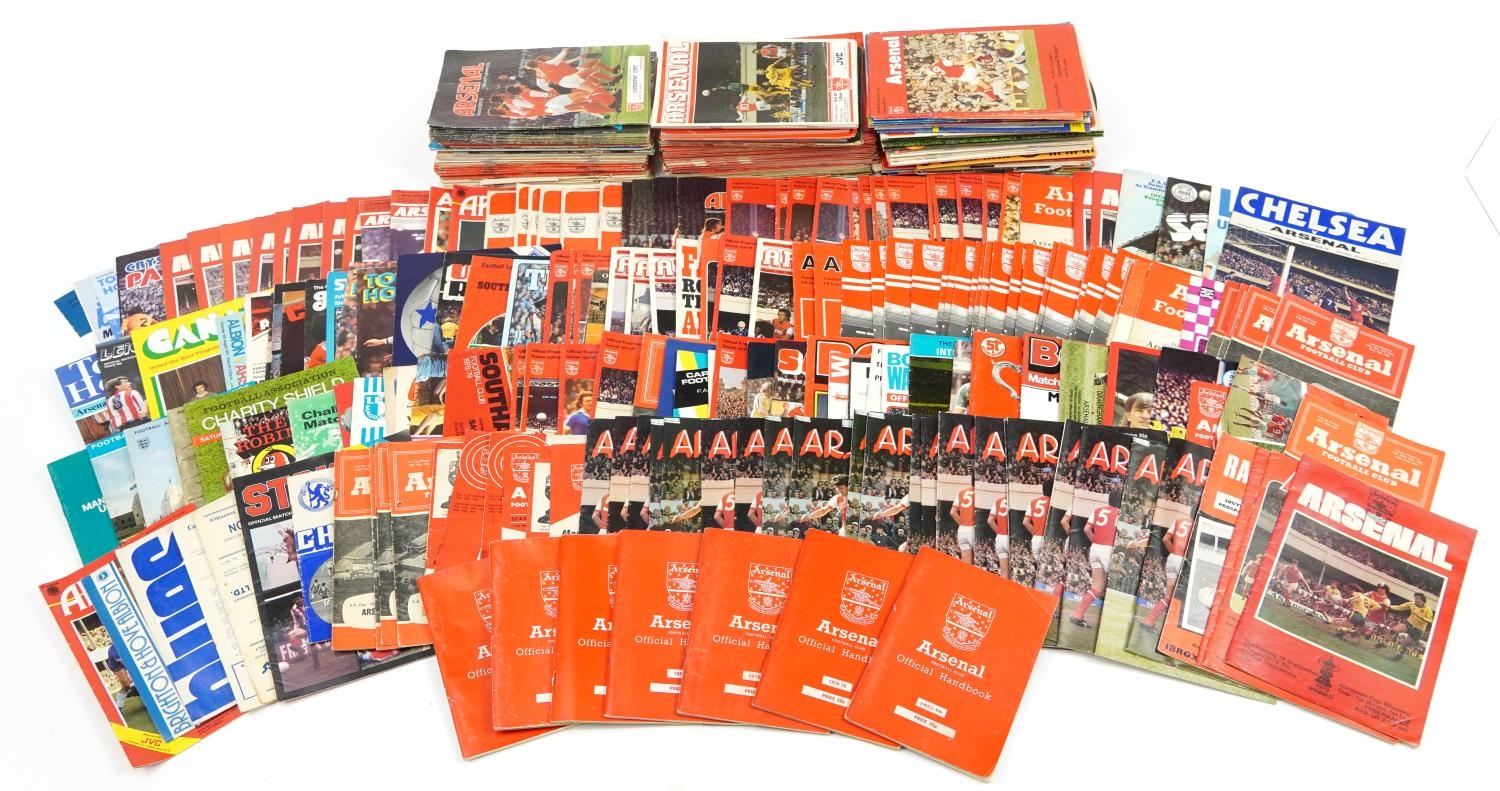 Collection of 1950s and later Arsenal Football Club official programmes and handbooks