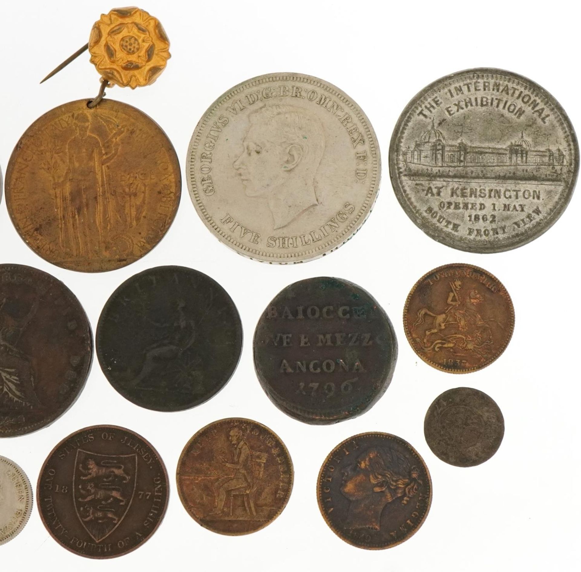 Early 19th century and later British and World coinage, medals and medallions including The - Image 3 of 3