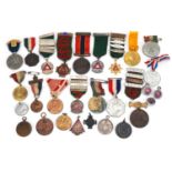 British and world commemorative, military and other medals and medallions including silver Royal