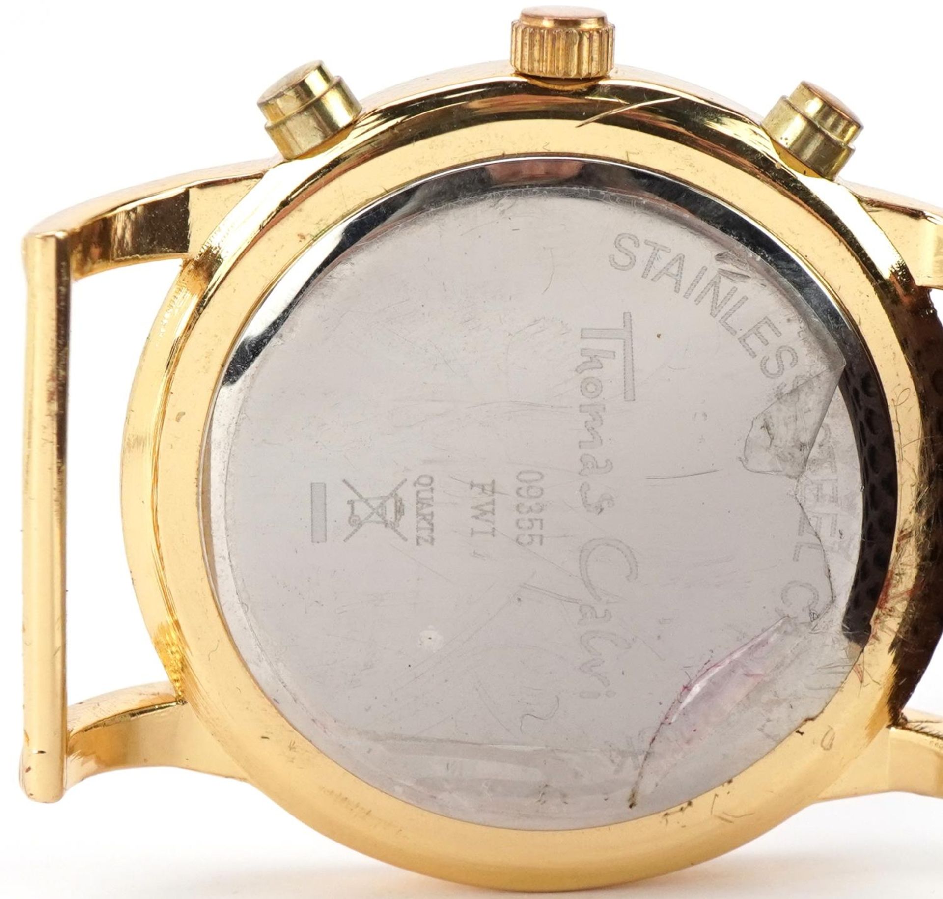 Thomas Calvi, gentlemen's wristwatch with spare straps and box, 42mm in diameter - Image 3 of 4