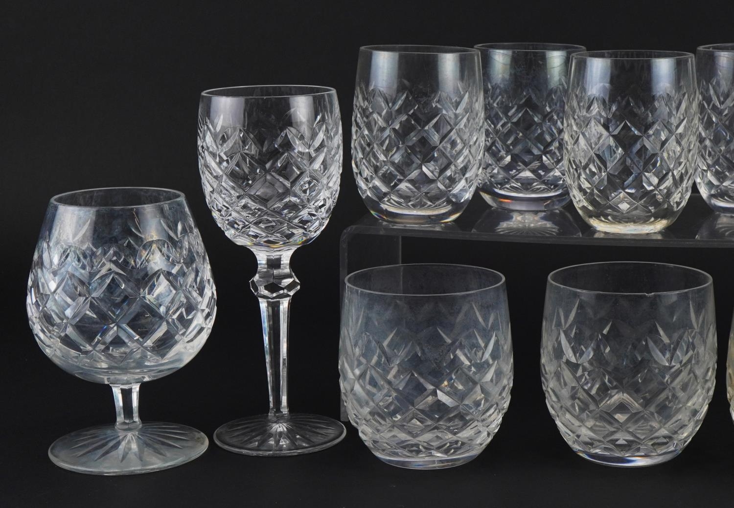 Waterford Crystal comprising eight beakers, sherry glass and three wine glasses, the largest 17. - Image 2 of 4