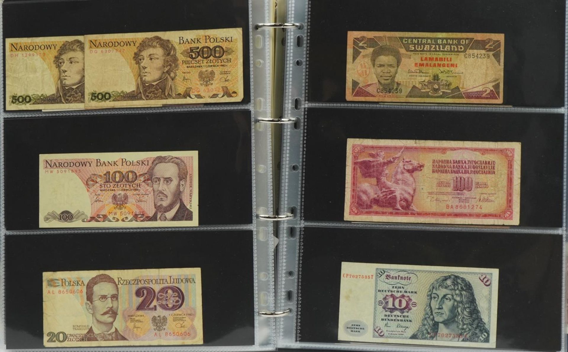 Collection of world bank notes arranged in an album - Bild 6 aus 8