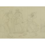 Attributed to William Frederick Woodington - Bearded figures wearing robes, possibly Roman or Greek,