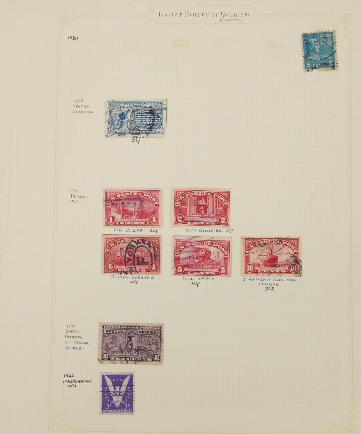 Collection of antique and later world stamps, some arranged in albums - Image 18 of 19