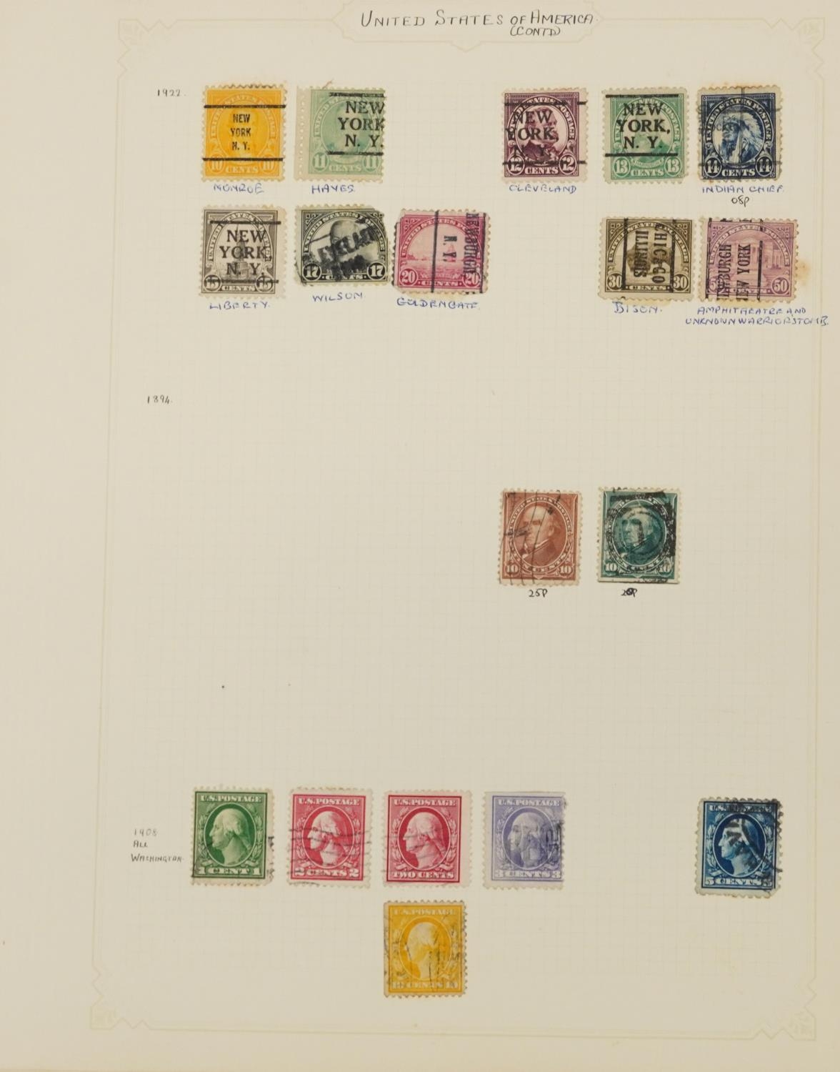 Collection of antique and later world stamps, some arranged in albums - Image 16 of 19