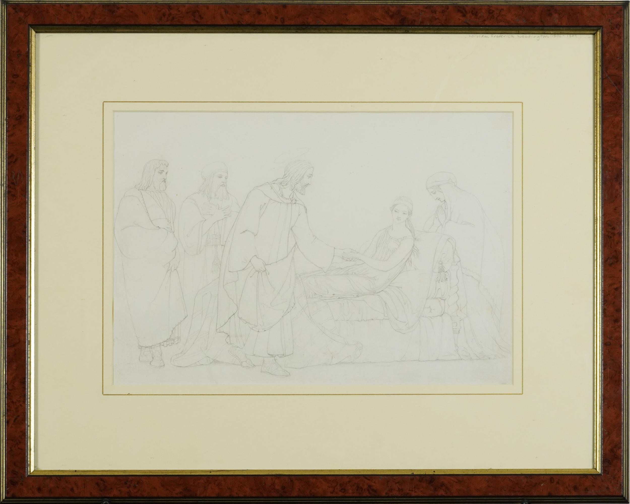 Attributed to William Frederick Woodington - Reclining female and Worshipping figures, 19th - Image 2 of 4