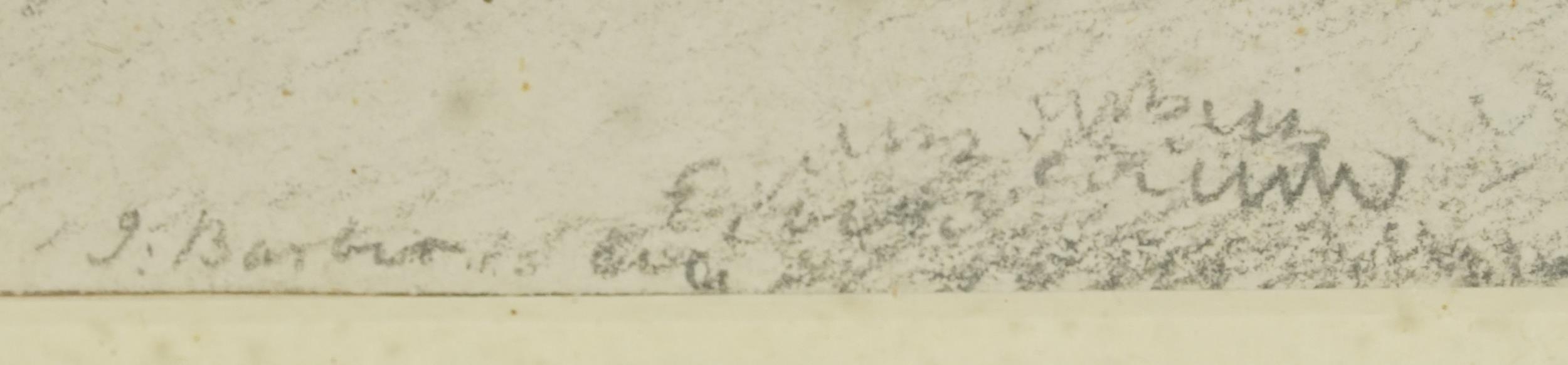 Joseph Barber - Study of trees, 19th century pencil sketch, inscribed Joseph Barber verso, - Image 3 of 5