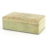 Early 20th century rectangular shagreen box and cover, 12.5cm wide