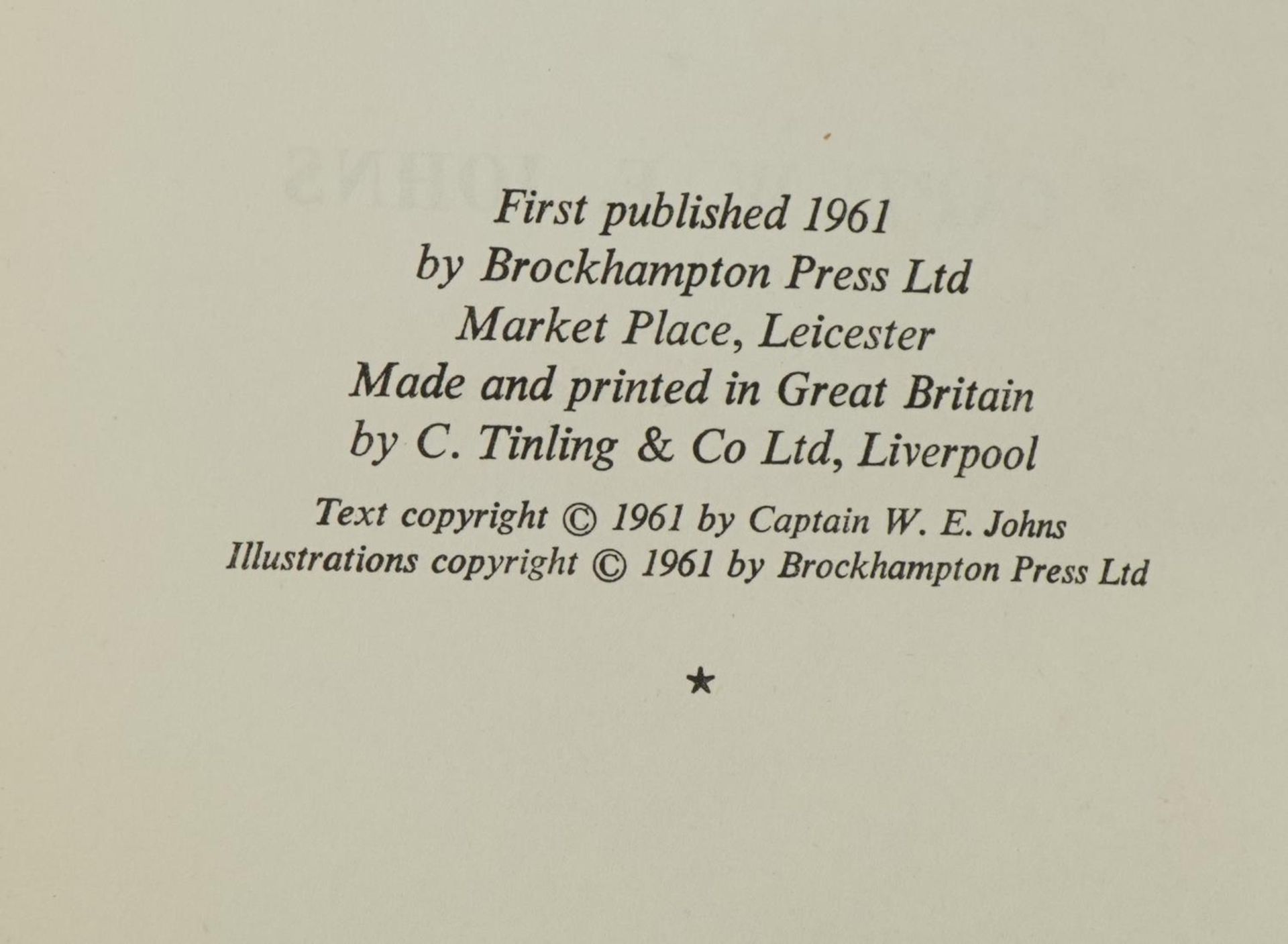 Three vintage Biggles hardback books including Biggles & The Rich Poor Boy and Pioneer Air - Image 3 of 4