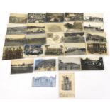 British and French military interest photographic postcards including examples titled Lincoln