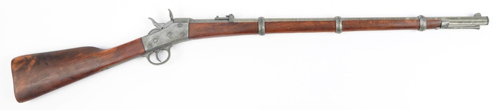 Decorative percussion rifle, 113cm in length