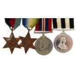 British military World War II four medal group including St John Ambulance