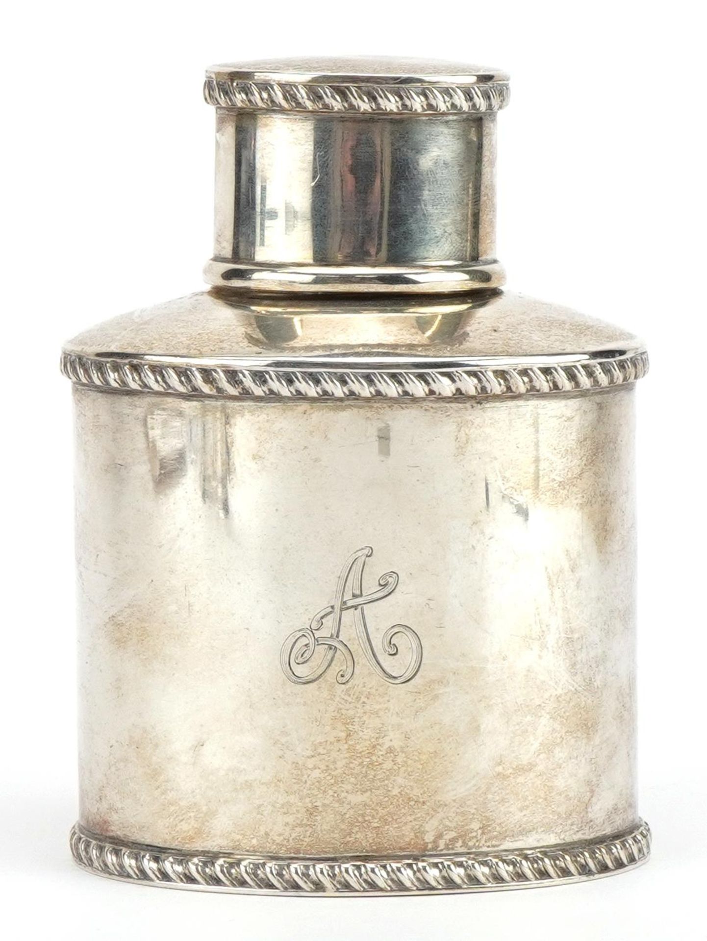 Frederick Augustus Burridge, Victorian silver tea caddy, London 1898, 10.0cm high, 135.8g