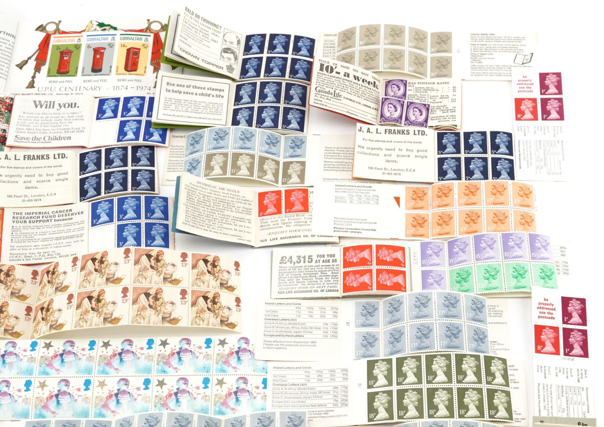 Unused stamp booklets including Save the Children and Shackleton & Gibraltar '74 - Bild 3 aus 5