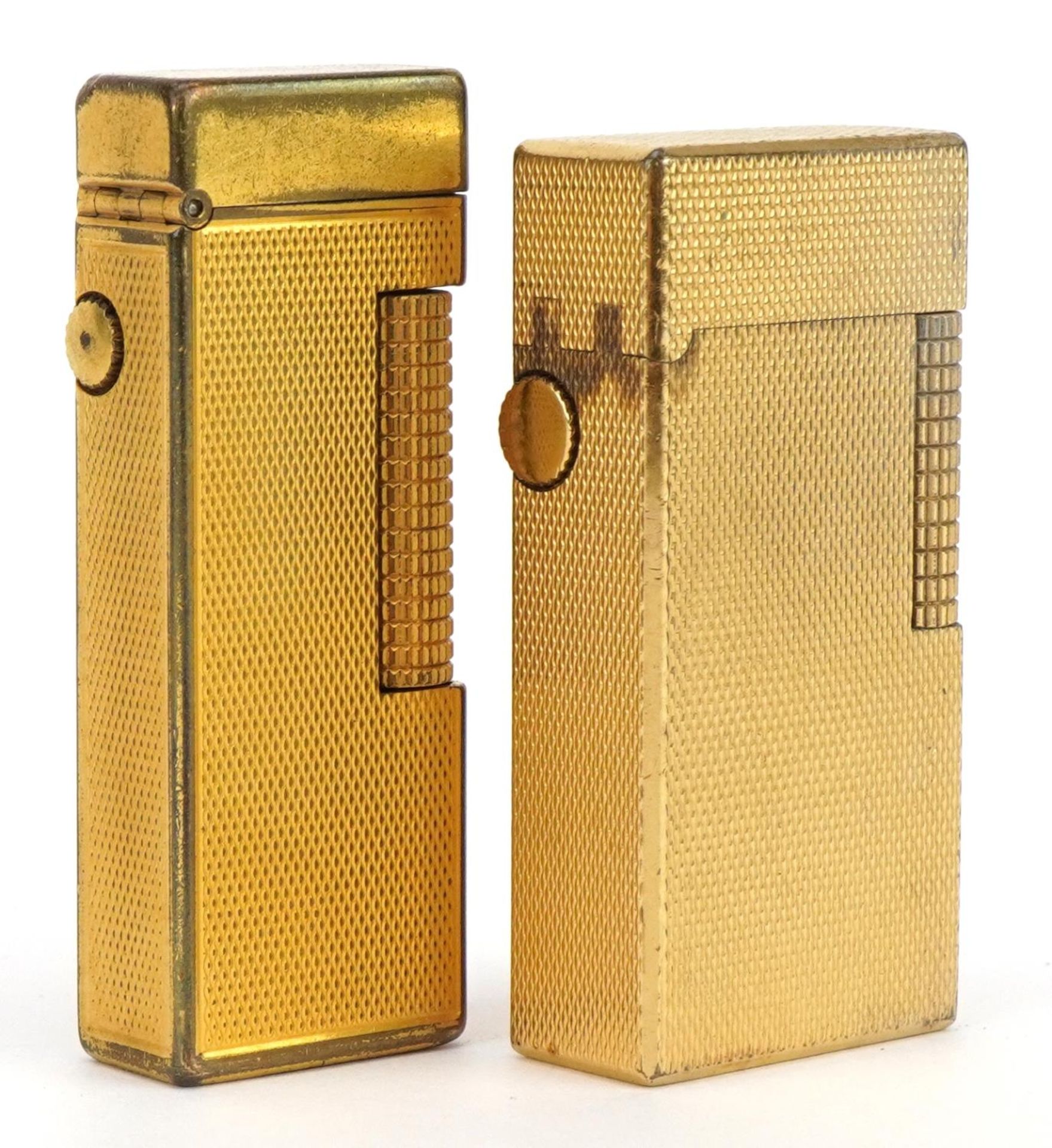 Two Dunhill gold plated pocket lighters - Bild 2 aus 4