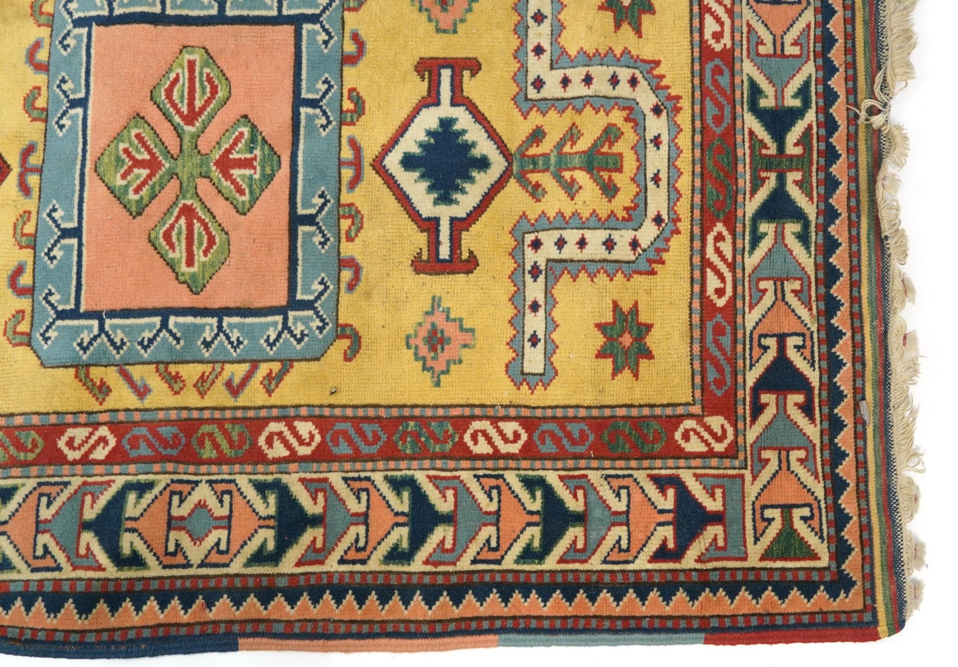 Rectangular Turkish kilim rug having and allover traditional design, 185cm x 125cm - Image 5 of 7