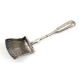 Joseph Willmore, George III caddy spoon in the form of a coal shovel, Birmingham 1816, 9.5cm in