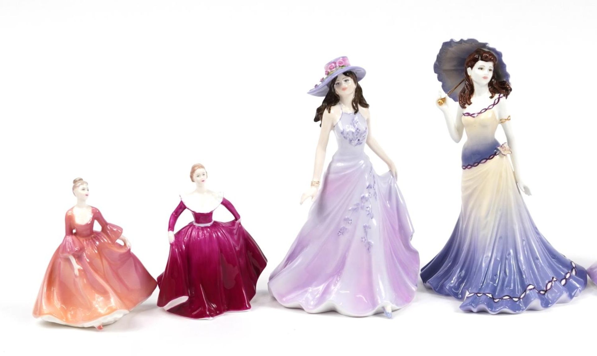 Eight Coalport figurines including Ladies of Fashion Carolyn, Emma, Bolero and Amanda, the largest - Image 2 of 5