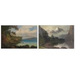 Charles Blomfield - Rangitoto Channel, Auckland, New Zealand and one other, pair of English oil on