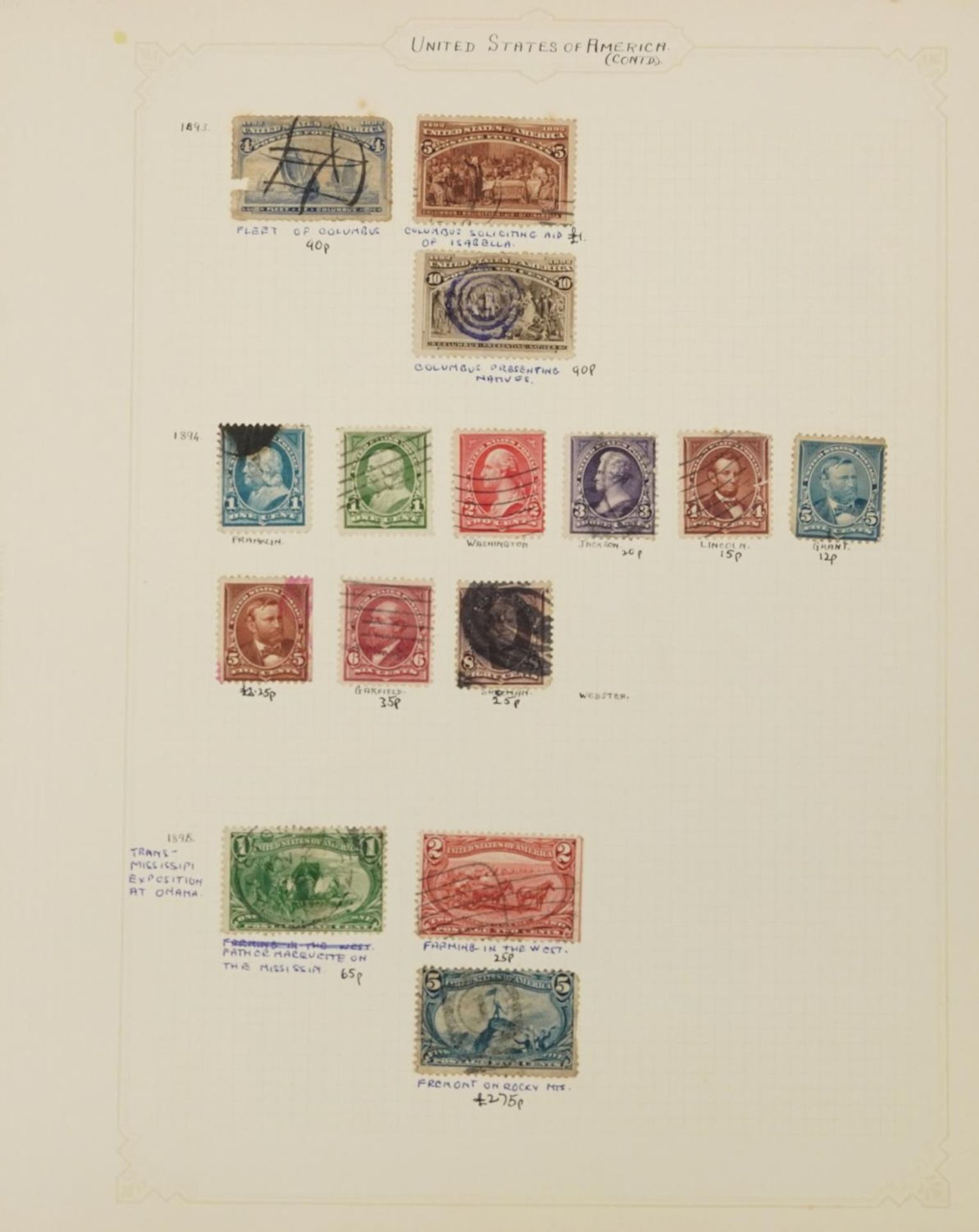 Collection of antique and later world stamps, some arranged in albums - Image 13 of 19