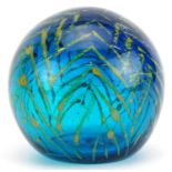 Large Mdina glass paperweight, 11.5cm high